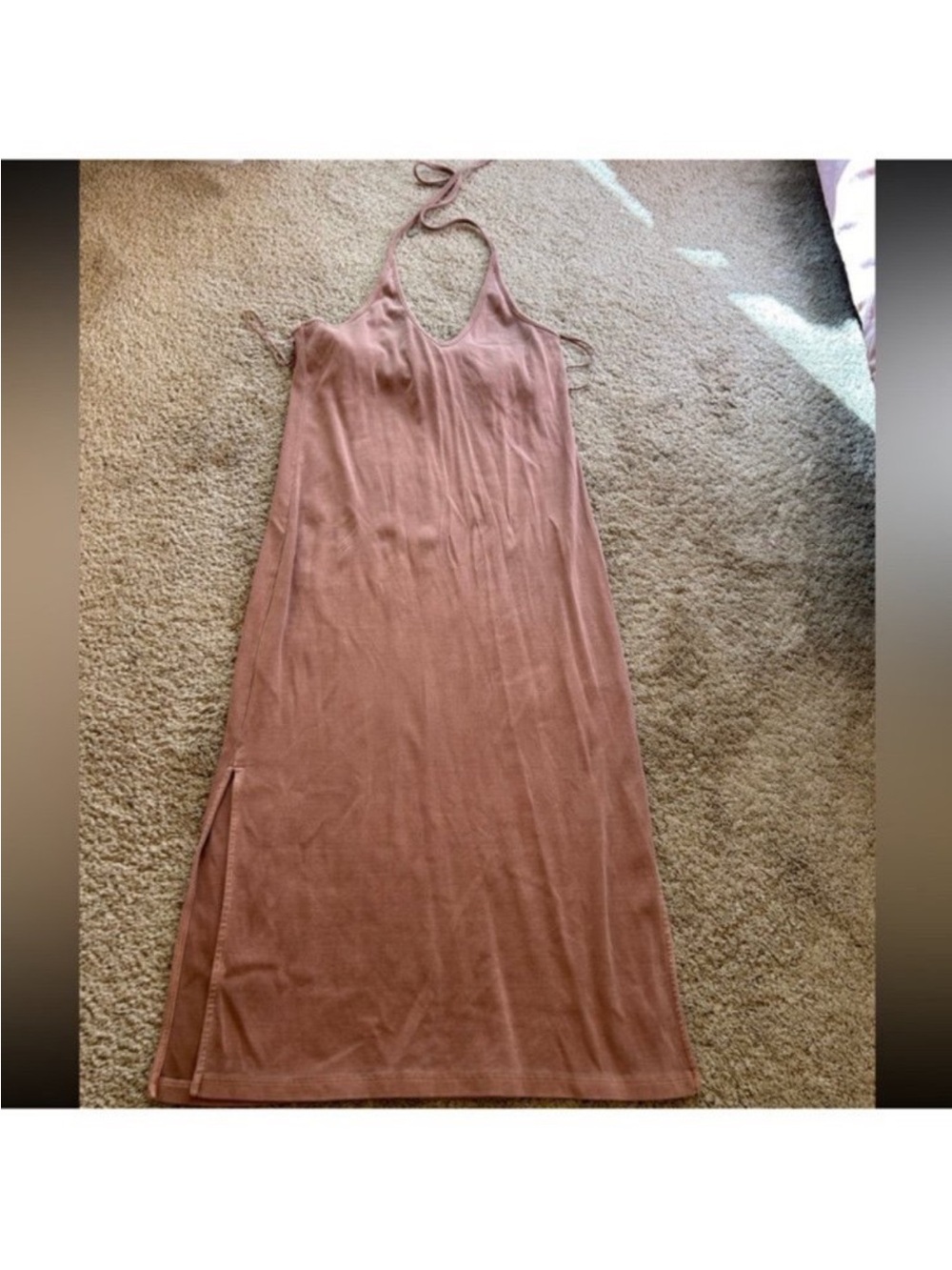 Old Navy Mauve Halter Maxi Dress